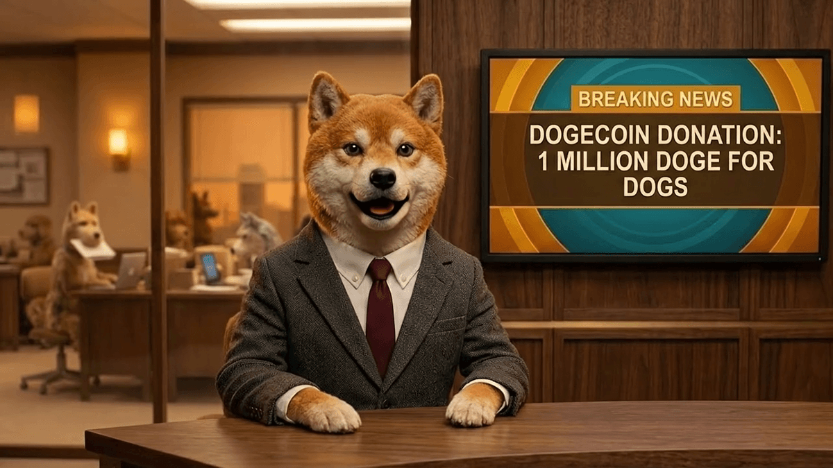 Doge presenting the news