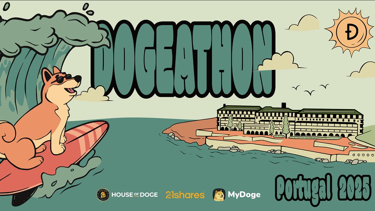 Dogeathon 2025 illustrated event poster
